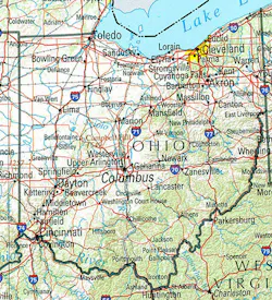 Ohio map Ohio map