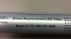 Counterfeit Replacement LED Tube Lamp