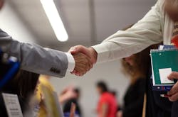 Handshake with lighting Handshake with lighting