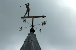 Weathervane golfer Weathervane golfer