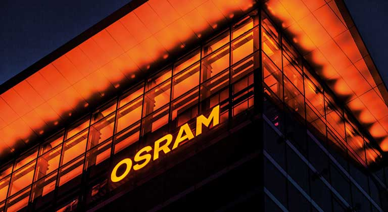 Osram logo on building