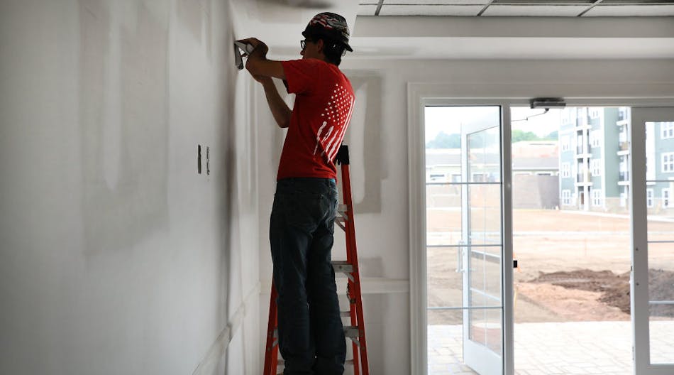 HAMDEN, CT - AUGUST 02: Electricians finish a room at Canal Crossing, a luxury apartment community consisting of 393 rental units near the university city of New Haven on August 2, 2017 in Hamden, Connecticut. According to a Pew Research Center analysis of Census Bureau housing data, more U.S. households are headed by renters than at any point since at least 1965. Sixty-five percent of households headed by people under the age of 35 were renting in 2016, an increase from the 2006 figure of 57 percent. (Photo by Spencer Platt/Getty Images)