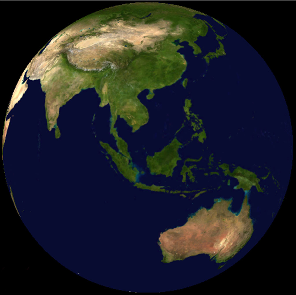 Malaysia satellite image, southeast Asia