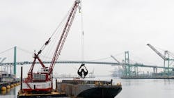 Port of Los Angeles completed a tenyear upgrade in 2013 to its main navigation channel to accommodate larger shipping vessels Port of Los Angeles completed a tenyear upgrade in 2013 to its main navigation channel to accommodate larger shipping vessels