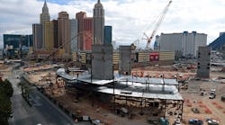 Las Vegas is again among the fastest-growing construction markets. This photo shows construction of the Las Vegas Arena in 2014.