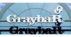 Graybar logo on building Graybar logo on building