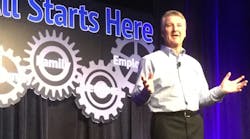 Company COO Monte Salsman charged up the crowd in the opening session with his spirited testimony on what it takes to succeed as a local owner of a Winsupply distributorship.