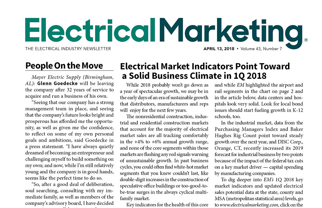 Electrical Marketing header Apr 13, 2018