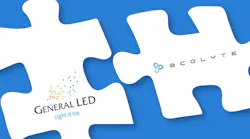 General LED and Acolyte Group logos on puzzle pieces