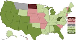 AGC State Employment Map April 2018 AGC State Employment Map April 2018