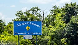 Louisiana welcome sign Louisiana welcome sign