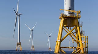 The Block Island wind farm is the first is the first off the coast of the United States.