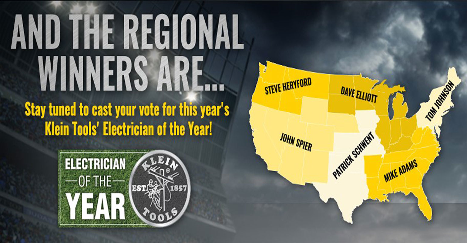 Klein Tools Electrician of Year Finalists 2018