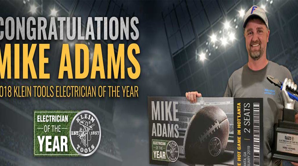 Electricalmarketing 3218 Link Klein Tools 2018 Electrician Of The Year Mike Adams