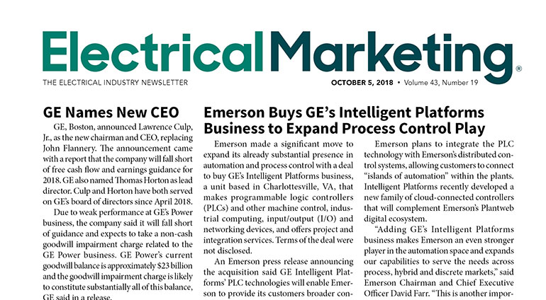 October 5 2018 Electrical Marketing topfront