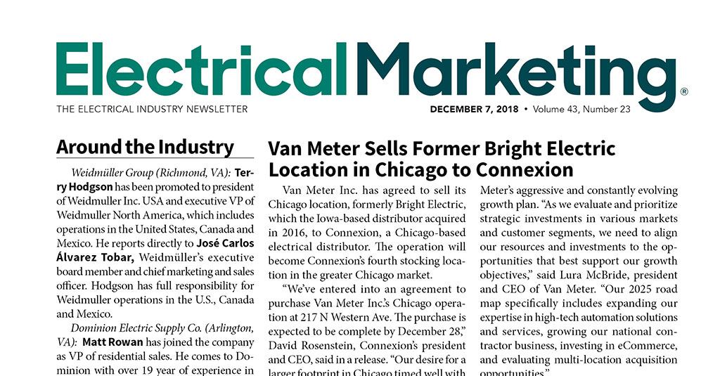 Dec 7, 2018 Electrical Marketing front crop