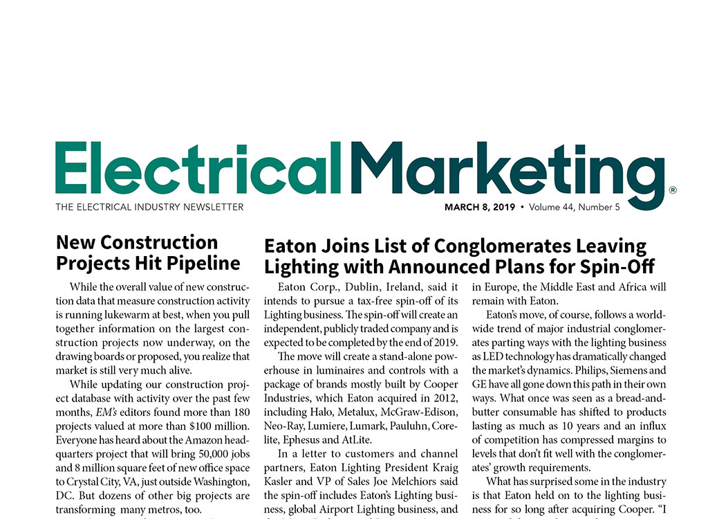 Electrical Marketing March 8, 2019 front