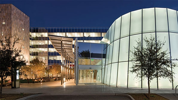 Chandler Ariz city hall with lighting from Philips
