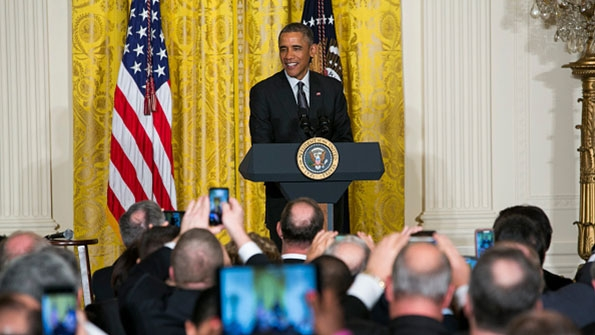 President Obama addresses the US Conference of Mayors Jan 23 2015Image PoolGetty Images News