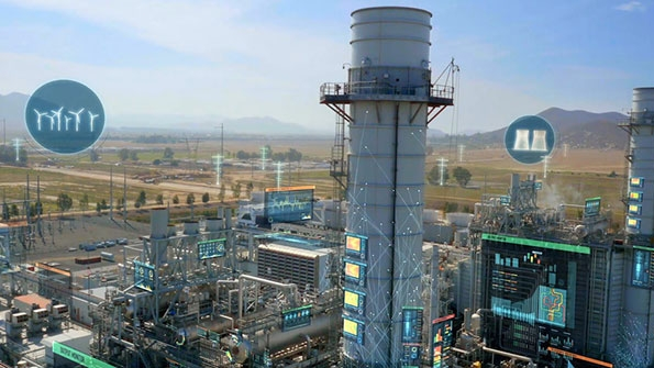 GE Predix used in a power plant application courtesy of GE