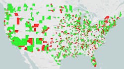 Map County Hot Spots 1920 Map County Hot Spots 1920