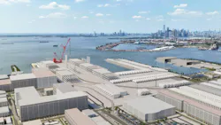 The South Brooklyn Marine Terminal will be a hub for the wind farms off the coast of Long Island, NY. The South Brooklyn Marine Terminal will be a hub for the wind farms off the coast of Long Island, NY.