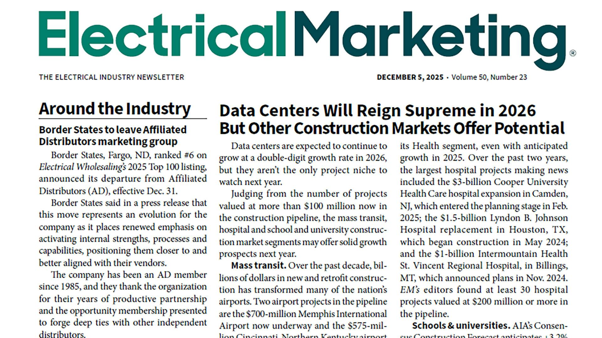 Electrical Marketing - December 5, 2025